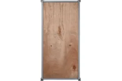 Botellero Industrial Metal y MDF Container Gris MB-217355