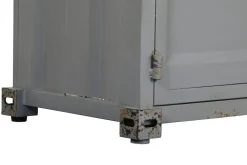 Botellero Industrial Metal y MDF Container Gris MB-217355