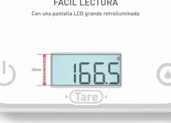Báscula de Cocina Tefal de Vidrio Templado con Pantalla LED BC50U0