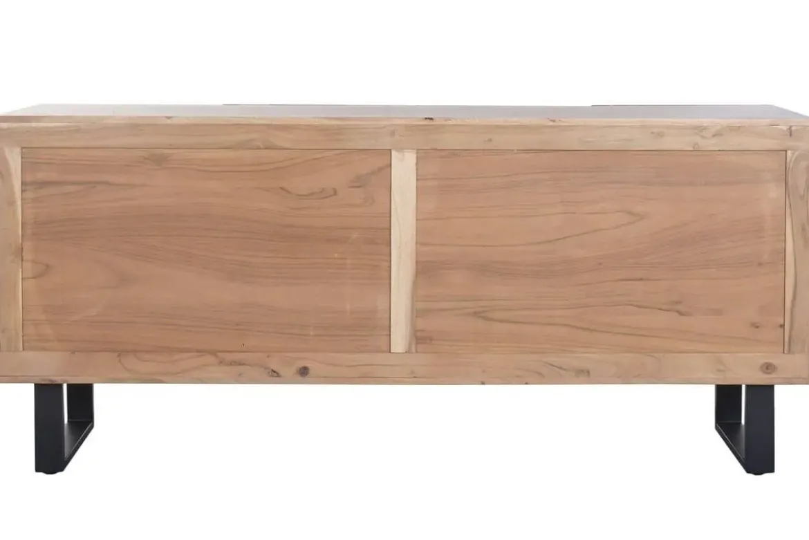 Buffet de Acacia con Patas de Metal y 4 Puertas MB-227287