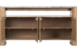 Buffet de Acacia con Tapa de Mármol Natural MB-221941