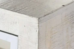 Buffet de Madera de Mango y Metal Blanco Decapé MB-205847