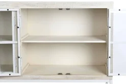 Buffet de Madera de Mango y Metal Blanco Decapé MB-205847