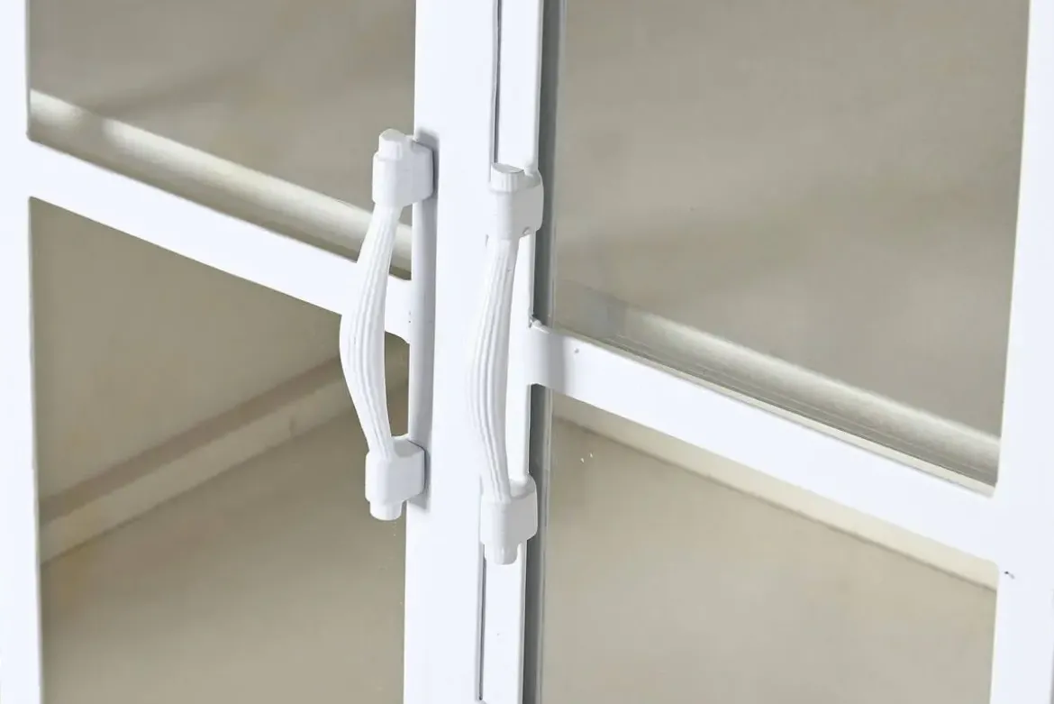 Buffet de Madera de Mango y Metal Blanco Decapé MB-205847