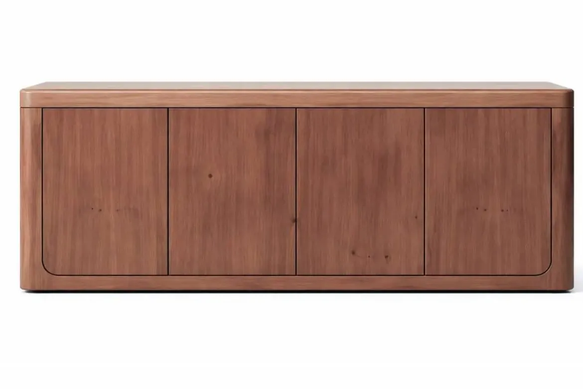 Buffet de Madera Reciclada de Pino con 4 Puertas MB-226028