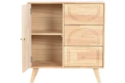 Buffet de Madera Rubberwood Acabado Natural MB-219987
