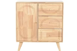 Buffet de Madera Rubberwood Acabado Natural MB-219987