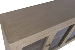 Buffet de Olmo Macizo con 4 Puertas de Cristal MB-226314
