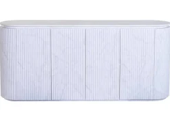 Buffet Moderno Estructura de MDF con Granito Blanco MB-226676