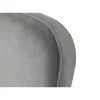 Butaca con Tapizado de Poliéster Color Gris y Patas de Metal MB-206616