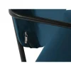 Butaca con Tapizado de Poliéster Color Azul y Patas de Metal MB-206617