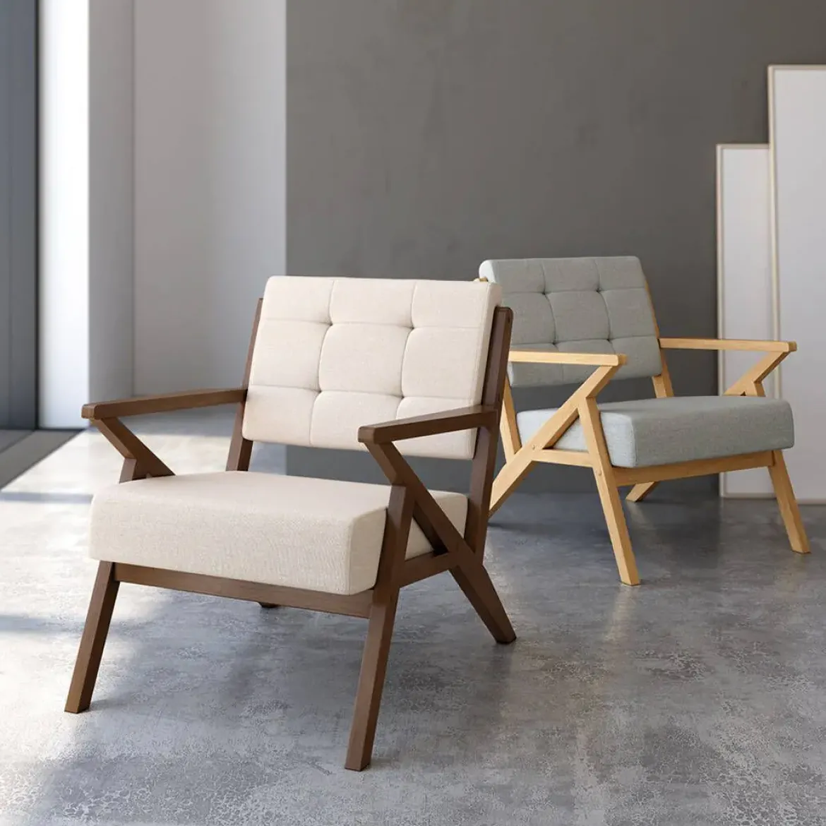 Butaca de Madera con Cojines SAKURA CG1732