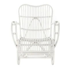 Butaca de ratán en blanco MB 175016