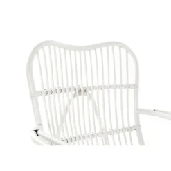 Butaca de ratán en blanco MB 175016