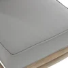 Butaca de Teca Tapizada en Poliéster Gris Claro MB-178754