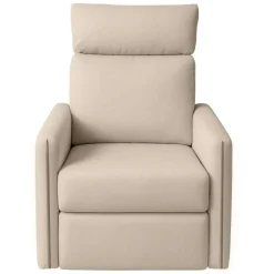Butaca Reclinable en Tela Beige con Patas Metálicas DUNA TAPBUT0000051