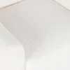 Butaca Tapizada Borreguito Blanco con Patas de Madera MB-206607