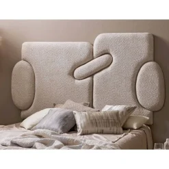 Cabecero Contemporáneo Rizo Suave Beige 185 cm 33-240