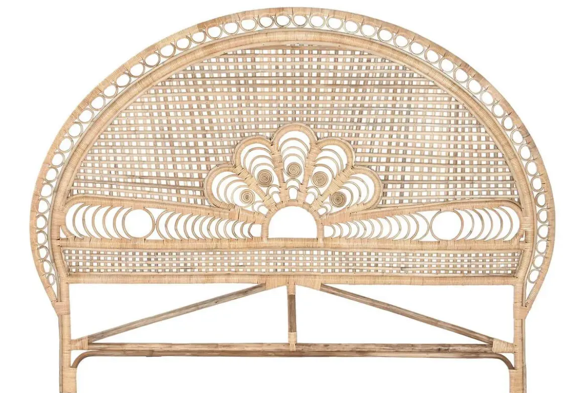 Cabecero de Cama de Bambú y Ratán Natural MB-220499
