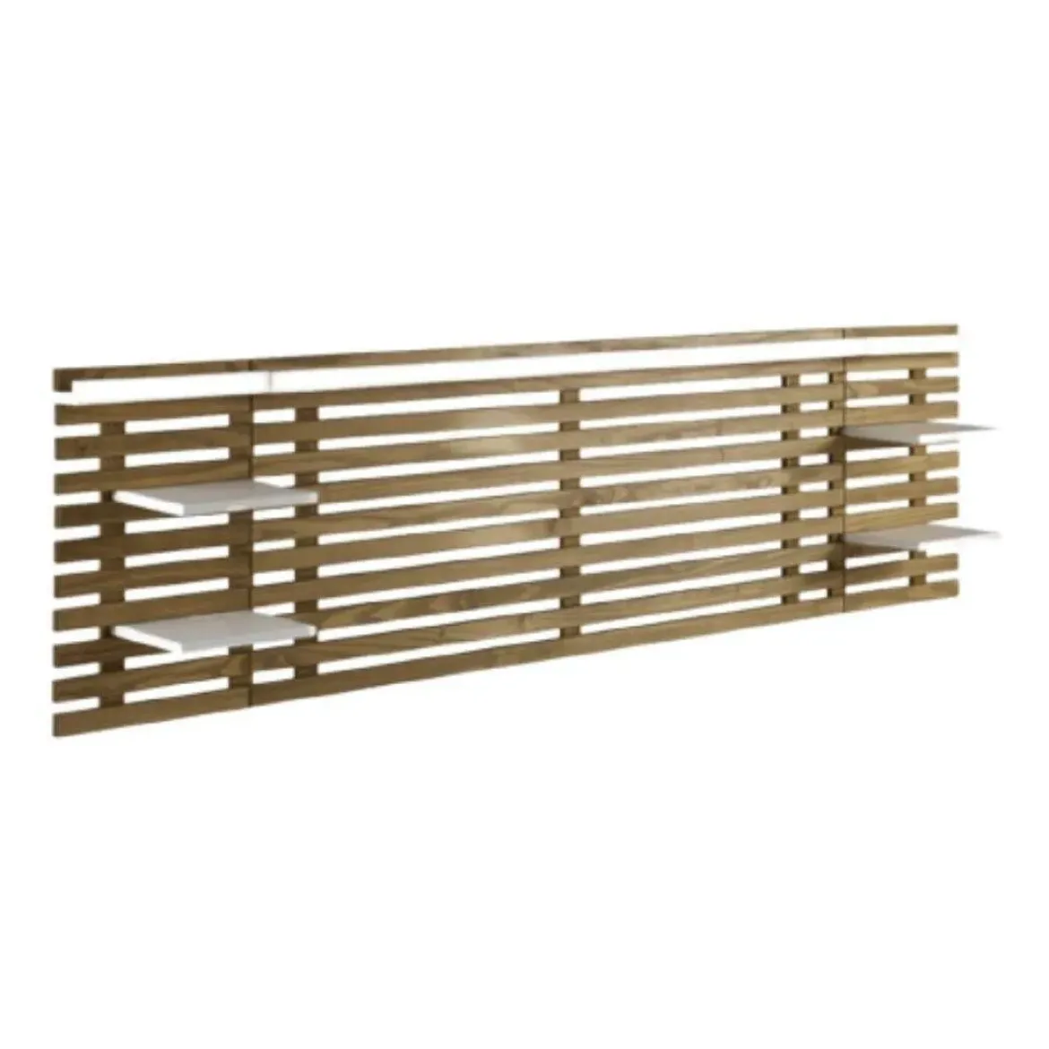 Cabecero de Madera Blanco y Roble Modelo NIDRA