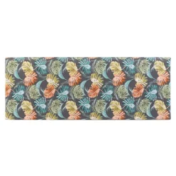 Cabecero de Madera Tapizado en Poliéster Diseño Tropical Colorido MB-162958