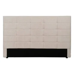 Cabecero de Matrimonio Tapizado en Tejido de Tela Color Beige 613521