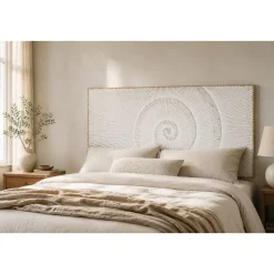 Cabecero de MDF con Diseño Espiral Dorado MB-182453