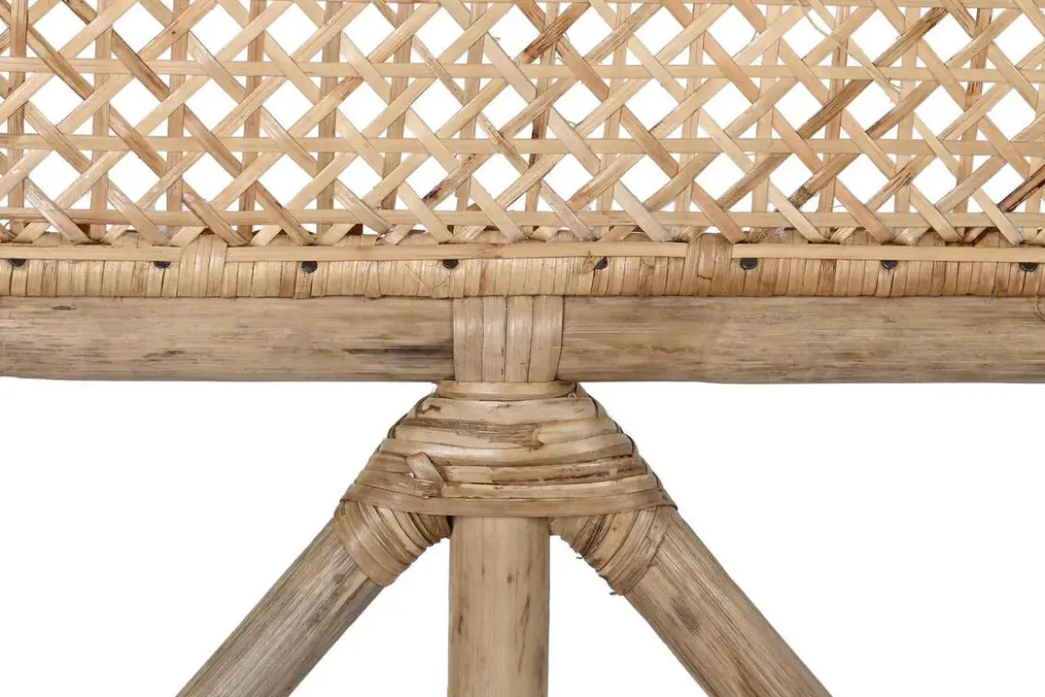 Cabecero Estructura de Ratán Natural para Cama 135-150 MB-199189