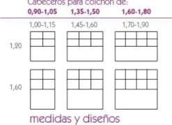 Cabecero para Cama de 150 cm modelo CB75