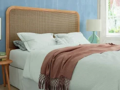 Cabezal de cama de madera de fresno con ratán RIAS 160 cm CG1925FR