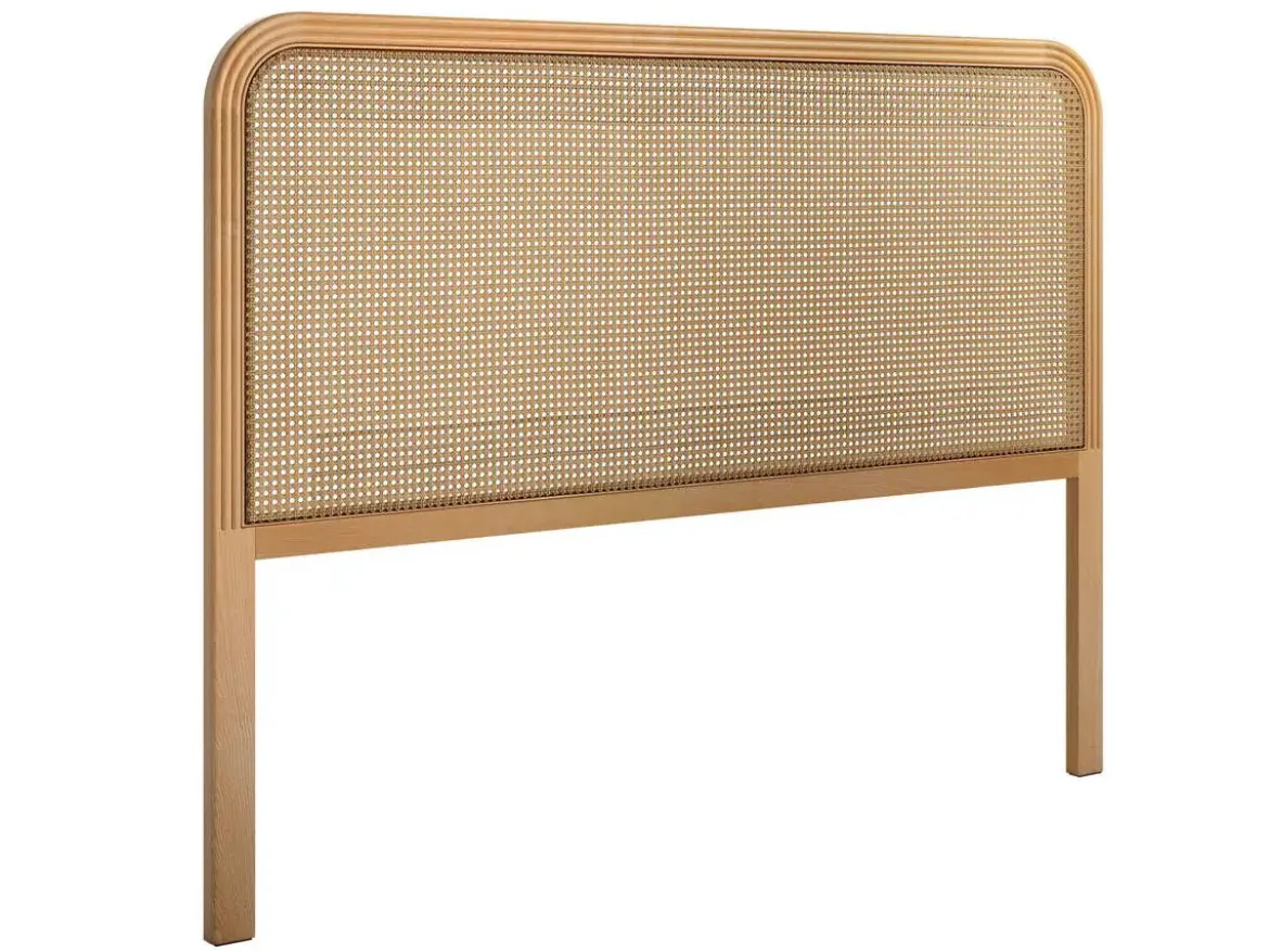 Cabezal de cama de madera de fresno con ratán RIAS 160 cm CG1925FR