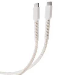 Cable USB-C VIVANCO 60W 2.5m Nylon Blanco 63641