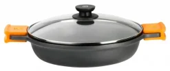Cacerola baja BRA EFFICIENT 24 cm con tapa