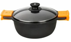 Cacerola inducción de alumino con tapa de 20cm BRA A270320