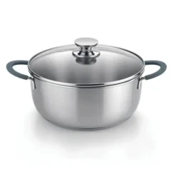 Cacerola Master 16 cm Acero Inoxidable con Tapa de Vidrio BRA A450351