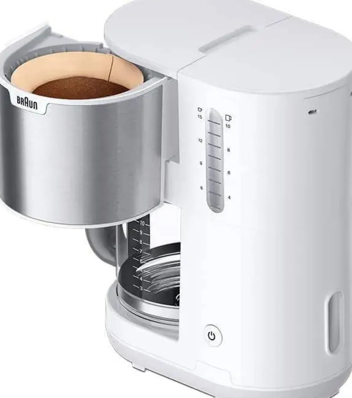 Cafetera de Goteo Braun 1000W Antigoteo 15 Tazas KF1500WH