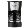 Cafetera de Goteo 6 Tazas Acero Inoxidable Negra ORBEGOZO CG4206