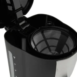 Cafetera de Goteo 6 Tazas Acero Inoxidable Negra ORBEGOZO CG4206
