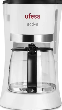 Cafetera de Goteo Ufesa 800W 10-12 Tazas Blanca CG7123