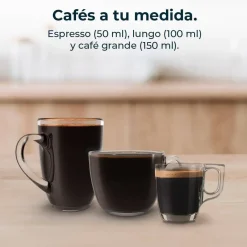 Cafetera Espresso Compacta Black con 20 Bares FREESTYLE 1851