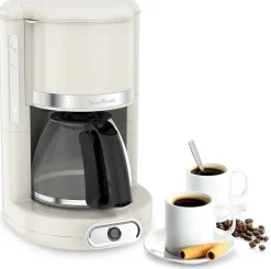 Cafetera Goteo Moulinex 10-15 Tazas Blanca FG381A10