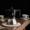 Cafetera Italiana 9 Tazas Inducción Negra BRA DELUXE A170629