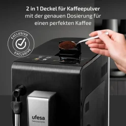 Cafetera Superautomática UFESA Sensazione 20 Bares Molinillo Integrado CMAB200