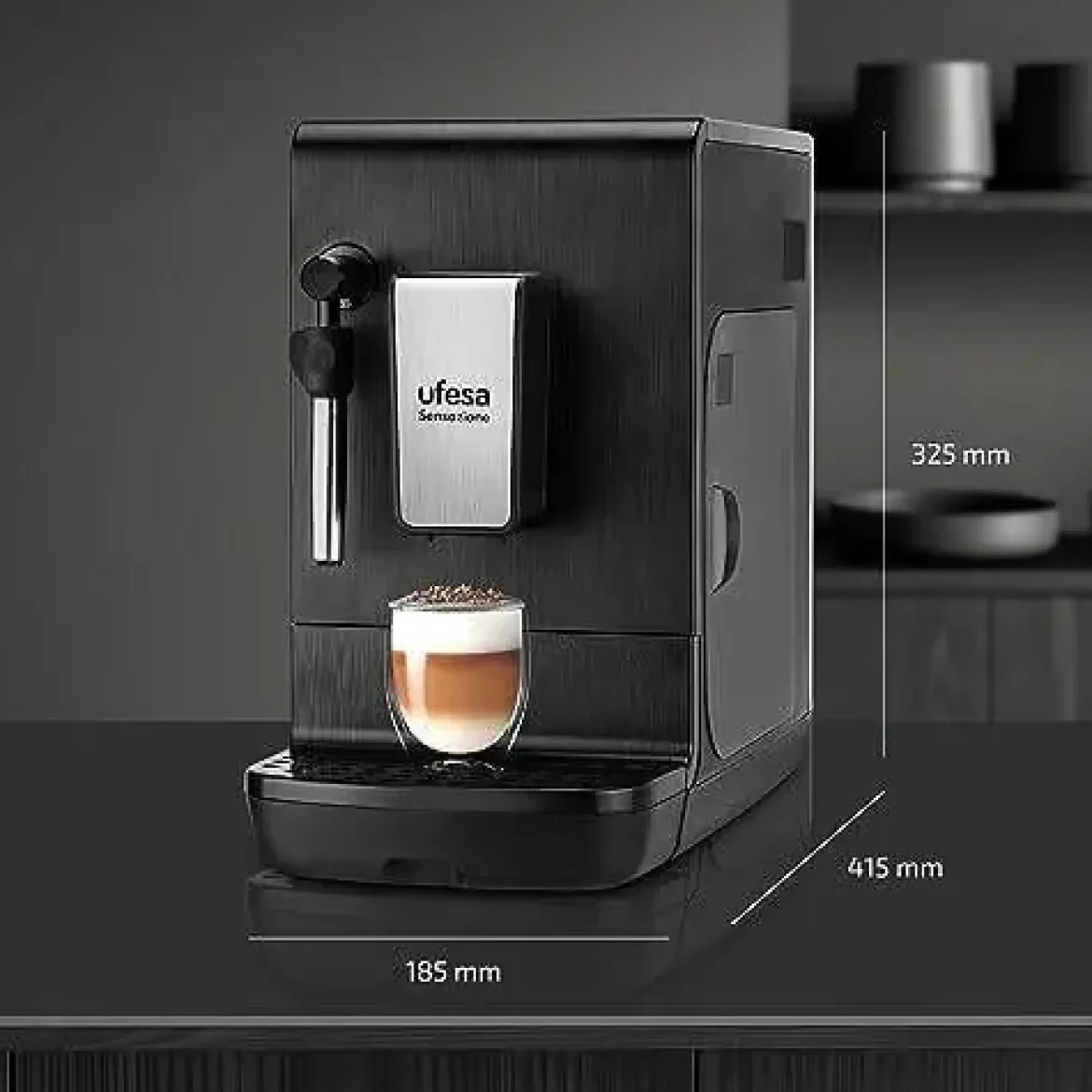 Cafetera Superautomática UFESA Sensazione 20 Bares Molinillo Integrado CMAB200