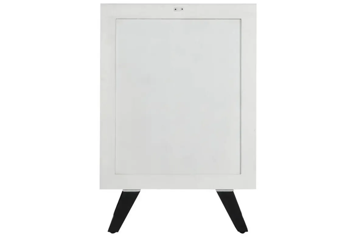 Cajonera Blanca de Madera de Mango con Patas de Metal MB-206321