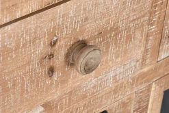 Cajonera de Abeto y Metal Natural con 16 Cajones MB-208465