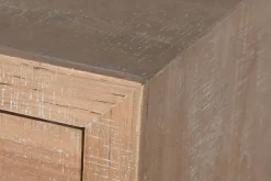 Cajonera de Abeto y Metal Natural con 16 Cajones MB-208465