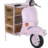 Cajonera Decorativa de Metal y Mango Moto Vespa MB-205013