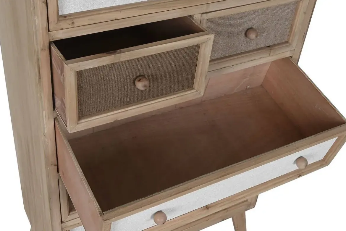 Cajonera de Madera de Abeto con 7 Cajones de Lino MB-216620