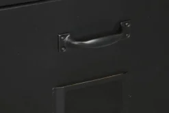Cajonera Metálica de 4 Cajones Color Negro MB-209230